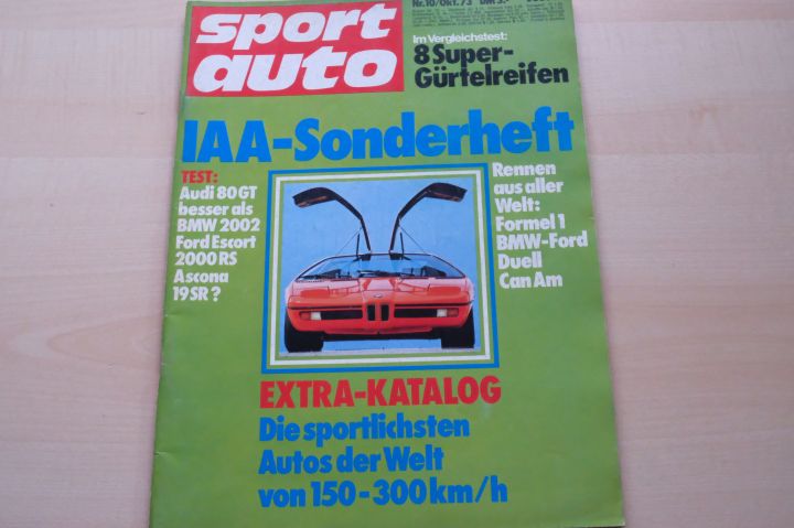 Deckblatt Sport Auto (10/1973)